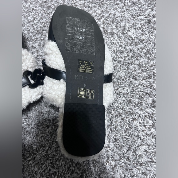 Anthropologie Kelsi Dagger Brooklyn Mules FauxFur Lined Shoes Size 8 - Picture 5 of 7